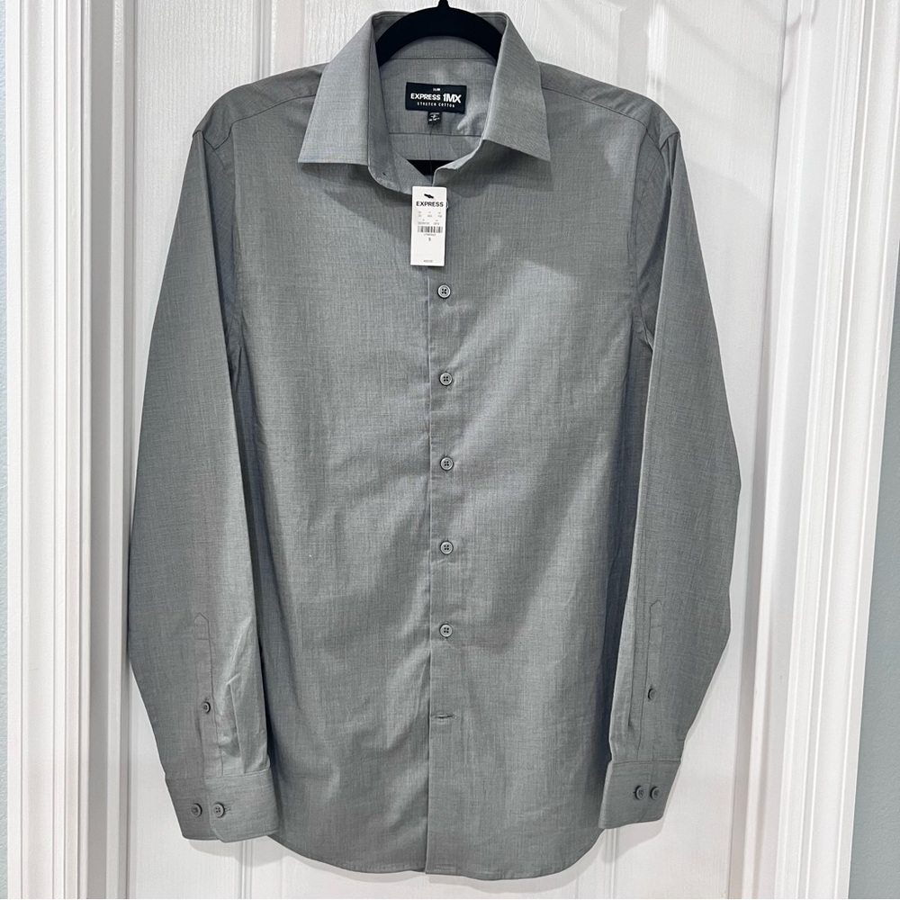 Men's button down long sleeved shirt by Express Size Small